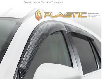 2 399 р. Дефлектора окон CA-Plastic  Mitsubishi L200  5 KK,KL (2018-2022) (Серия Арт графит, Без хром. молдинга). Увеличить фотографию 1