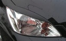 1 599 р. Узкие реснички на фары CT  Mitsubishi Lancer  9 (2003-2009) (Неокрашенные). Увеличить фотографию 1
