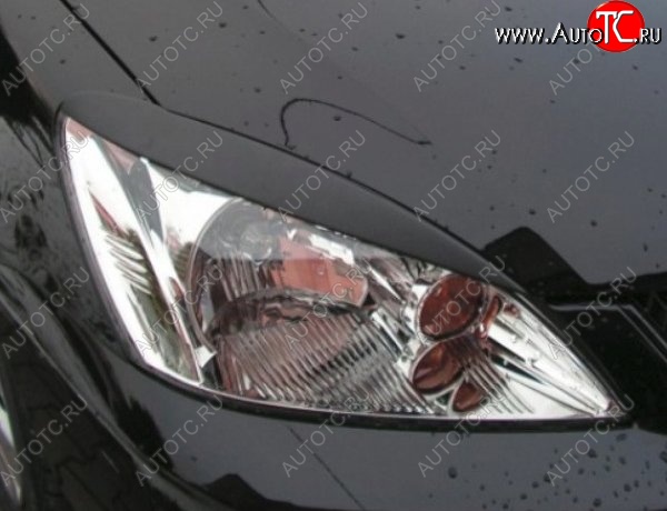1 599 р. Узкие реснички на фары CT  Mitsubishi Lancer  9 (2003-2009) (Неокрашенные)