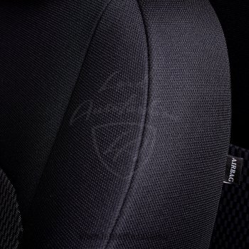 6 649 р. Чехлы для сидений Lord Autofashion Дублин (жаккард)  Mitsubishi Lancer  9 (2003-2009) (Черный, вставка Прямоугольник черный). Увеличить фотографию 3