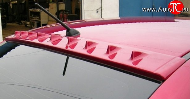 2 149 р. Козырёк на заднее стекло EVO 9 зубьев Mitsubishi Lancer 10 седан дорестайлинг (2007-2010) (Неокрашенный)