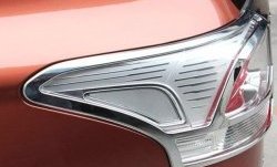 5 349 р. Накладки на фонари СТ Mitsubishi Outlander GF 2-ой рестайлинг (2015-2018) (Неокрашенные). Увеличить фотографию 2