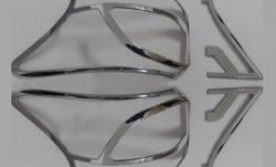 5 349 р. Накладки на фонари СТ Mitsubishi Outlander GF 2-ой рестайлинг (2015-2018) (Неокрашенные). Увеличить фотографию 3