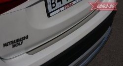 1 484 р. Накладка защитная на задний бампер Souz-96 Mitsubishi Outlander GF 2-ой рестайлинг (2015-2018). Увеличить фотографию 1