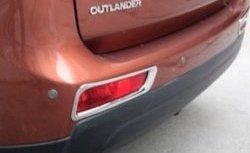 3 599 р. Накладки на задние отражатели СТ  Mitsubishi Outlander  GF (2015-2018). Увеличить фотографию 2