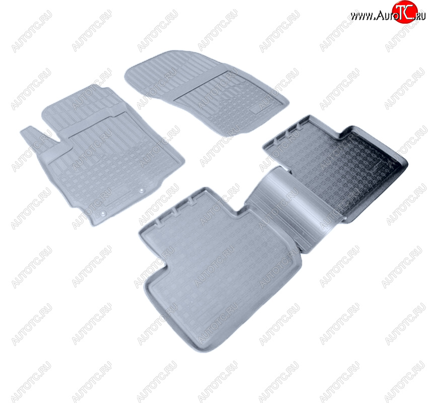 2 699 р. Коврики салона Norplast Unidec  Mitsubishi Outlander  GF (2012-2024) (Цвет: серый)