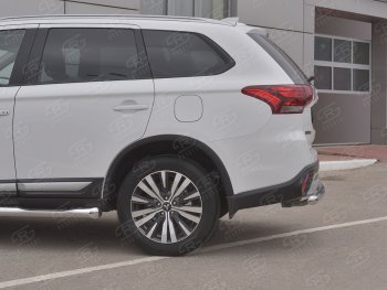 13 549 р. Защита заднего бампера (Ø63 мм, нержавейка) Russtal Mitsubishi Outlander GF 3-ий рестайлинг (2018-2024). Увеличить фотографию 3