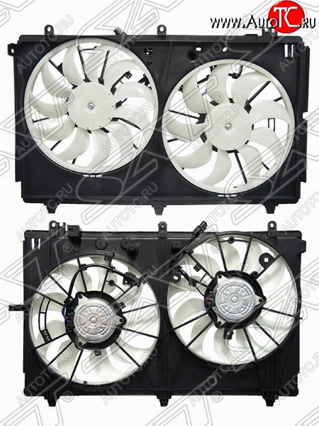 9 649 р. Диффузор радиатора в сборе SAT  Mitsubishi Outlander  GF (2012-2014)