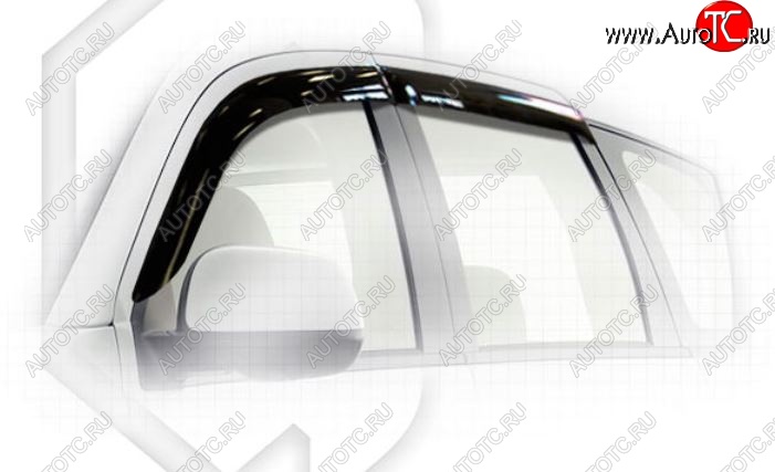 2 079 р. Дефлектора окон CA-Plastiс  Mitsubishi Outlander  XL (2005-2009) (Classic полупрозрачный, Без хром.молдинга)