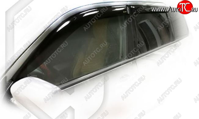 2 079 р. Дефлектора окон CA-Plastiс Mitsubishi Outlander CU (2003-2009) (Classic полупрозрачный)