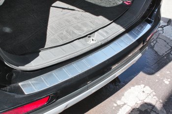 3 249 р. Защитная накладка заднего бампера WINBO  Mitsubishi Outlander  GF (2012-2014). Увеличить фотографию 1