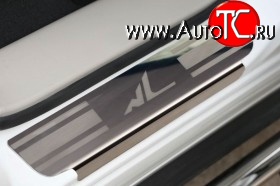 341 р. Комплект накладок на порожки автомобиля Novline  Mitsubishi Outlander  GF (2012-2014)