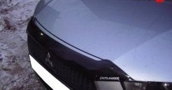 2 399 р. Дефлектор капота NovLine (короткий)  Mitsubishi Outlander  XL (2010-2013). Увеличить фотографию 1