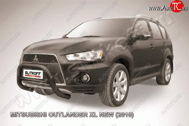 25 999 р. Кенгурятник d76 низкий Mitsubishi Outlander XL (CW)  рестайлинг (2010-2013) (Цвет: серебристый)