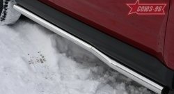 9 314 р. Защита порогов Souz-96 (d60) Mitsubishi Outlander XL (CW)  рестайлинг (2010-2013). Увеличить фотографию 1