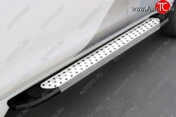 13 499 р. Порожки для ног (дорестайлинг) Arbori Standart Silver Mitsubishi Outlander GF дорестайлинг (2012-2014)