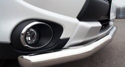 12 499 р. Одинарная защита переднего бампера диаметром 63 мм Russtal  Mitsubishi Outlander  GF (2014-2016). Увеличить фотографию 3