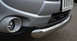 14 599 р. Одинарная защита переднего бампера диаметром 76 мм Russtal  Mitsubishi Outlander  GF (2012-2014). Увеличить фотографию 2
