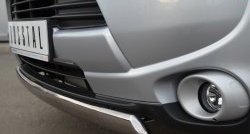 15 649 р. Защита переднего бампера (Ø75х42 мм, нержавейка) Russtal  Mitsubishi Outlander  GF (2012-2014). Увеличить фотографию 3