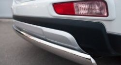15 649 р. Защита заднего бампера (Ø75x42 мм, нержавейка) Russtal  Mitsubishi Outlander  GF (2014-2016). Увеличить фотографию 4