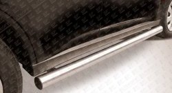 11 949 р. Защита порогов из круглой трубы диаметром 76 мм Slitkoff  Mitsubishi Outlander  GF (2012-2014) (Нержавейка, Полированная). Увеличить фотографию 1