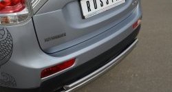 18 799 р. Защита заднего бампера (Ø76 и 42 мм, нержавейка) Russtal  Mitsubishi Outlander  GF (2012-2014). Увеличить фотографию 2