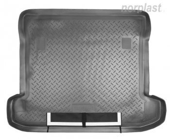 Коврик багажника Norplast Mitsubishi Pajero 4 V90 2-ой рестайлинг (2014-2020)  (Черный, с погрузочным ковриком (фартуком))