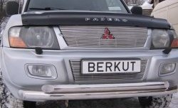 6 999 р. Декоративная вставка решетки радиатора Berkut  Mitsubishi Pajero  3 V70 (1999-2003). Увеличить фотографию 1