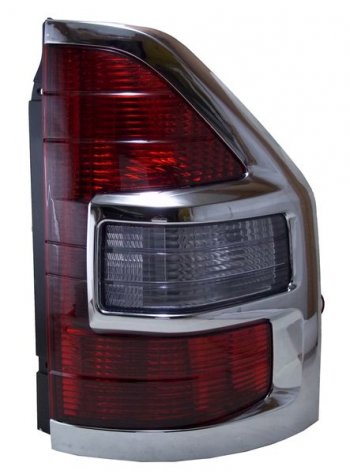 4 899 р. Правый задний фонарь SAT (хром) Mitsubishi Pajero 3 V70 дорестайлинг (1999-2003). Увеличить фотографию 1