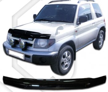 1 759 р. Дефлектор капота (H61-H77 5D, 1.8 л.) CA-Plastic  Mitsubishi Pajero iO (1998-2007) (Classic черный, Без надписи). Увеличить фотографию 1