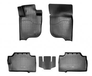 2 199 р. Комплект ковриков в салон Norplast Unidec  Mitsubishi Pajero Sport  3 QE (2015-2021) (Цвет: черный). Увеличить фотографию 1