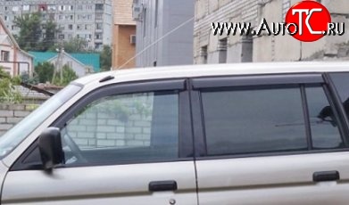 999 р. Комплект дефлекторов окон (ветровиков) 4 шт. Russtal Mitsubishi Pajero Sport 1 PA рестайлинг (2004-2008)