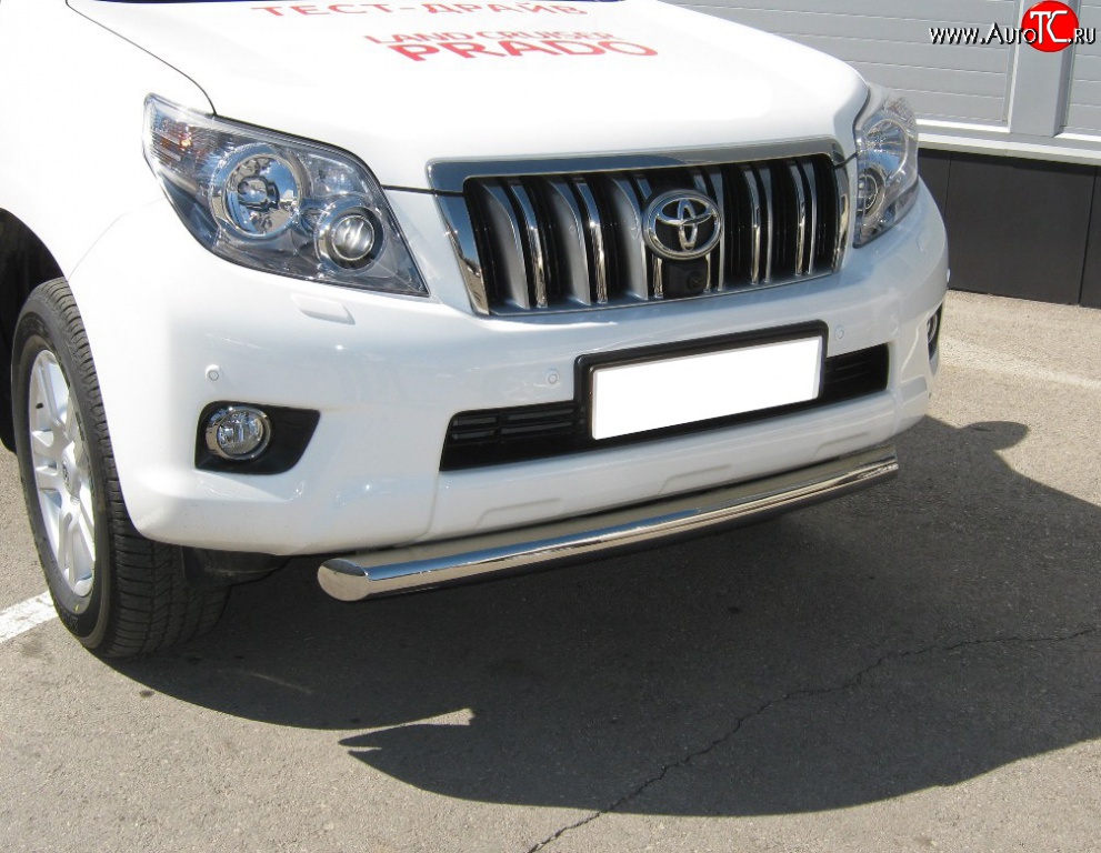 14 999 р. Одинарная защита переднего бампера Russtal 76 мм  Toyota Land Cruiser Prado  J150 (2009-2013)