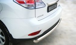 13 649 р. Защита заднего бампера (Ø76 мм, нержавейка) Russtal Lexus RX 270 AL10 дорестайлинг (2010-2012). Увеличить фотографию 1
