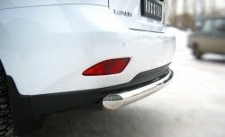 13 649 р. Защита заднего бампера (Ø76 мм, нержавейка) Russtal  Lexus RX ( 350,  450H,  270) (2008-2012). Увеличить фотографию 2