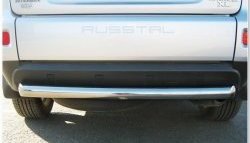 Защита заднего бампера (Ø76 мм, нержавейка) Russtal Mitsubishi Outlander XL (CW)  рестайлинг (2010-2013)