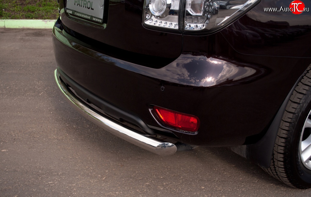 13 899 р. Одинарная защита переднего бампера Russtal диаметром 63 мм  Nissan Patrol  6 (2010-2014)