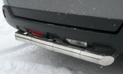 13 499 р. Защита заднего бампера (Ø63 мм, нержавейка) Russtal  Nissan X-trail  1 T30 (2000-2003). Увеличить фотографию 1