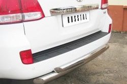 19 899 р. Защита заднего бампера (Ø76 и 63 мм, нержавейка) Russtal  Toyota Land Cruiser  200 (2007-2012). Увеличить фотографию 3