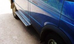 5 699 р. Широкая защита порогов (нержавейка/сталь) ГАЗ Соболь 2752 дорестайлинг цельнометаллический фургон (1998-2002). Увеличить фотографию 4