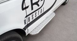 26 599 р. Широкая защита порогов Russtal  Volkswagen Transporter  T5 (2003-2009). Увеличить фотографию 3