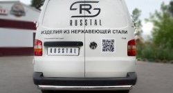 14 199 р. Защита заднего бампера (Ø76 мм, нержавейка) SLITKOFF  Volkswagen Transporter  T5 (2003-2009) дорестайлинг. Увеличить фотографию 4