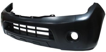 7 649 р. Передний бампер SAT  Nissan Pathfinder  R51 (2009-2014) (Неокрашенный). Увеличить фотографию 1