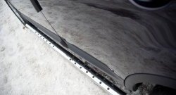 19 799 р. Защита порогов с круглыми вставками для ног из овальной трубы диаметром 75x42 мм Russtal  Nissan Qashqai +2  1 (2010-2014). Увеличить фотографию 1