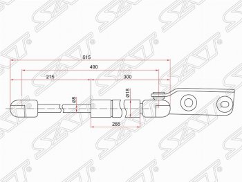 959 р. Правый газовый упор крышки багажника SAT  Nissan AD  Y11 - Wingroad  2 Y11. Увеличить фотографию 1