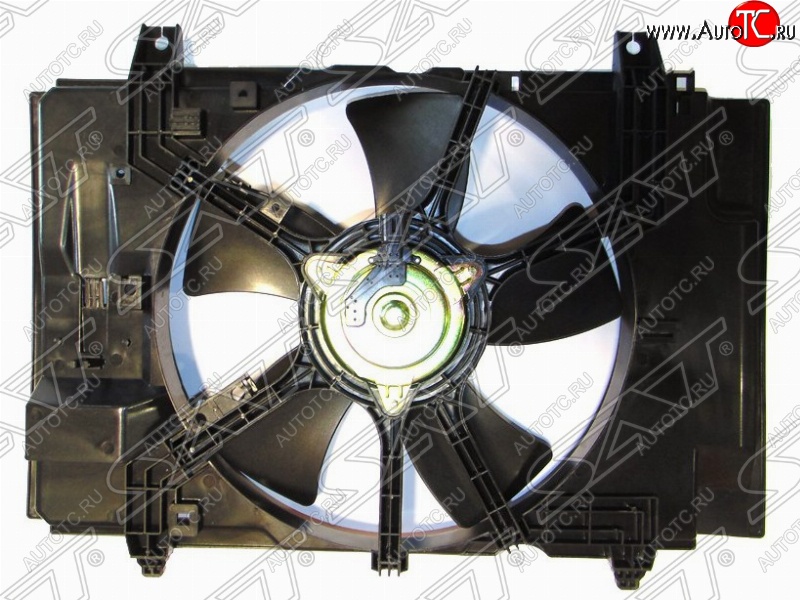 3 599 р. Диффузор радиатора в сборе SAT Nissan Tiida 1 хэтчбек C11 рестайлинг (2010-2014)