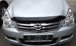 2 399 р. Дефлектор капота NovLine-Autofamily  Nissan Almera  седан (2012-2019). Увеличить фотографию 1