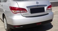 1 159 р. Накладка на задний бампер RA  Nissan Almera  седан (2012-2019). Увеличить фотографию 1