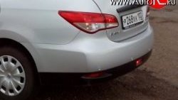 4 749 р. Задний бампер Стандартный Nissan Almera седан G15 (2012-2019) (неокрашенный). Увеличить фотографию 1