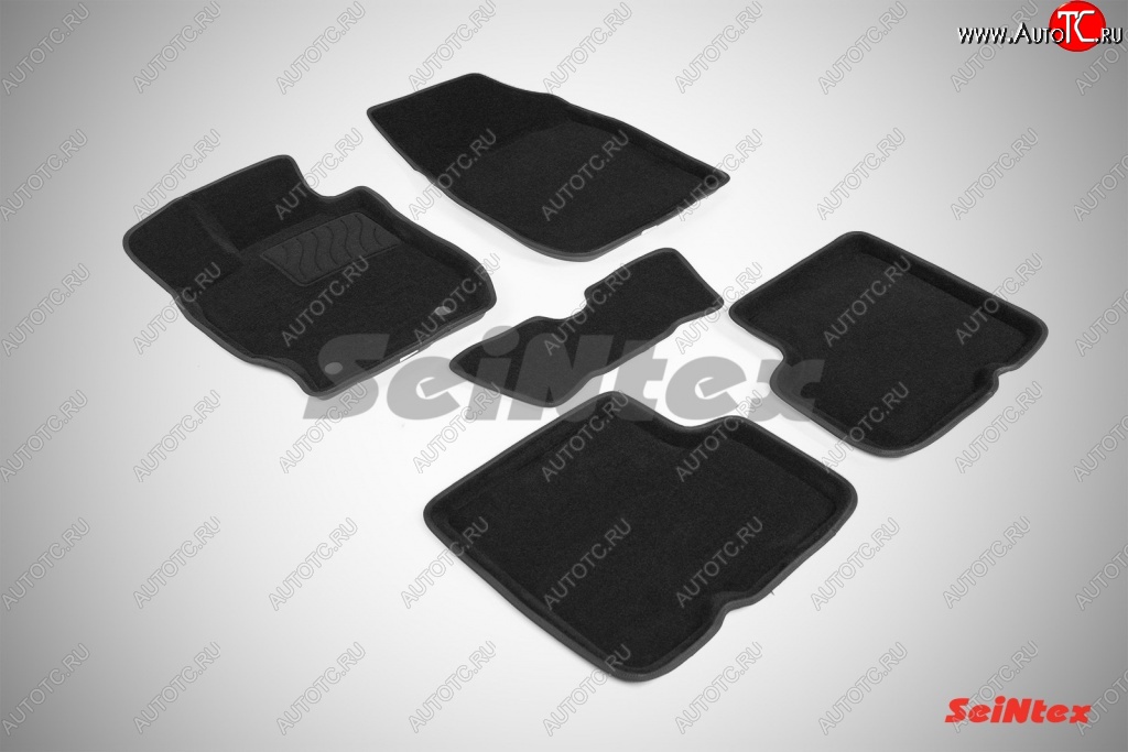4 299 р. Износостойкие коврики в салон 3D NISSAN ALMERA IV черные (компл)  Nissan Almera  седан (2012-2019)